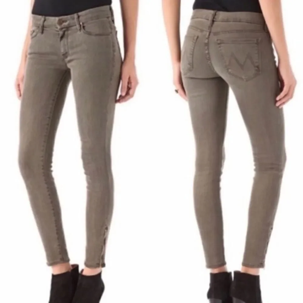 Mother The Looker Pop! Jeans Green